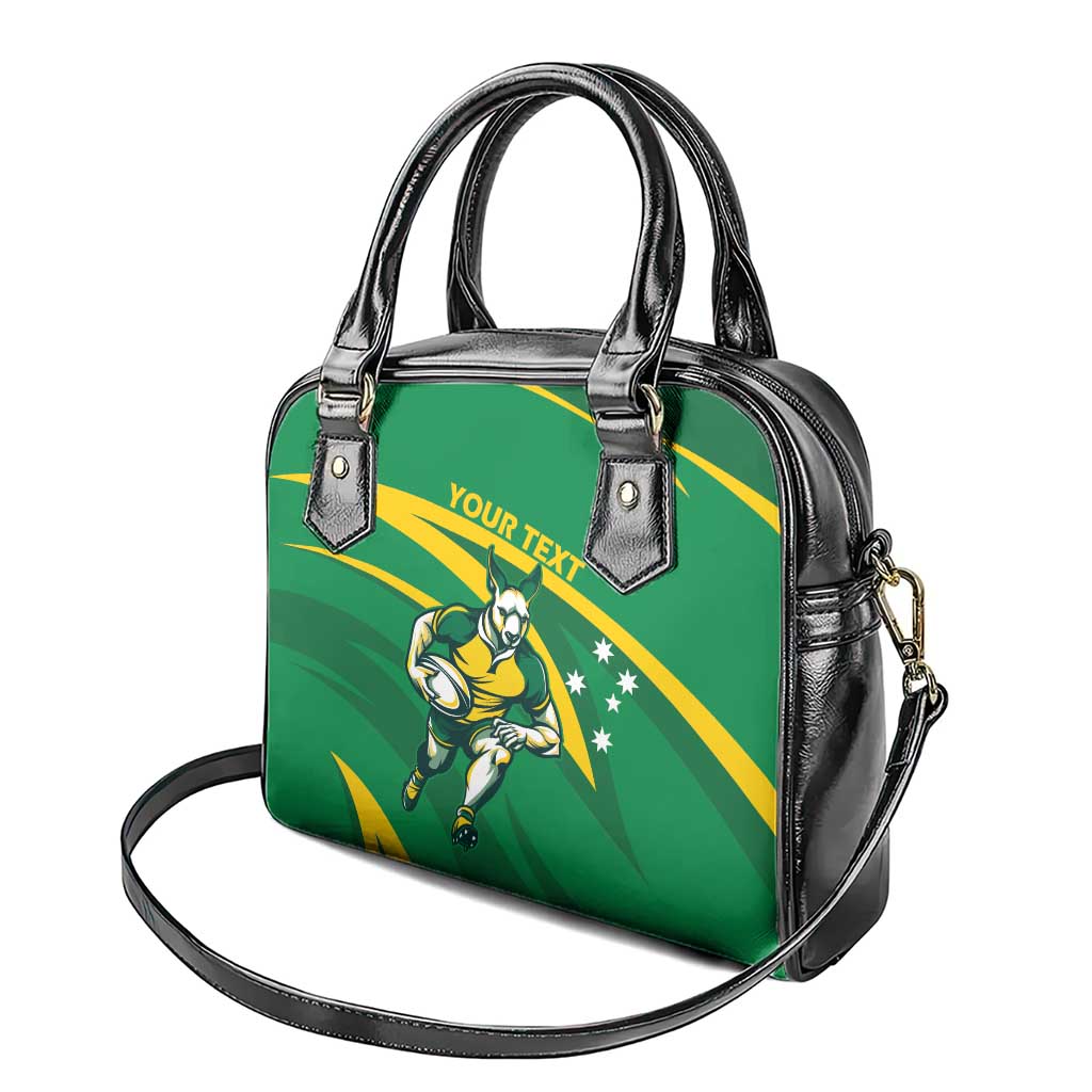 Personalized Australia Rugby Champion Shoulder Handbag Wallabies Mascot with Sporty Style