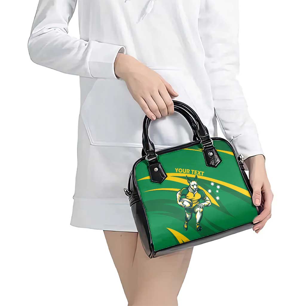 Personalized Australia Rugby Champion Shoulder Handbag Wallabies Mascot with Sporty Style