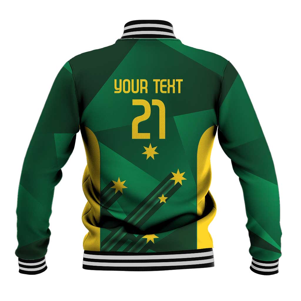 Australia Kangaroo Custom Baseball Jacket Aussie National Color Sporty Pattern