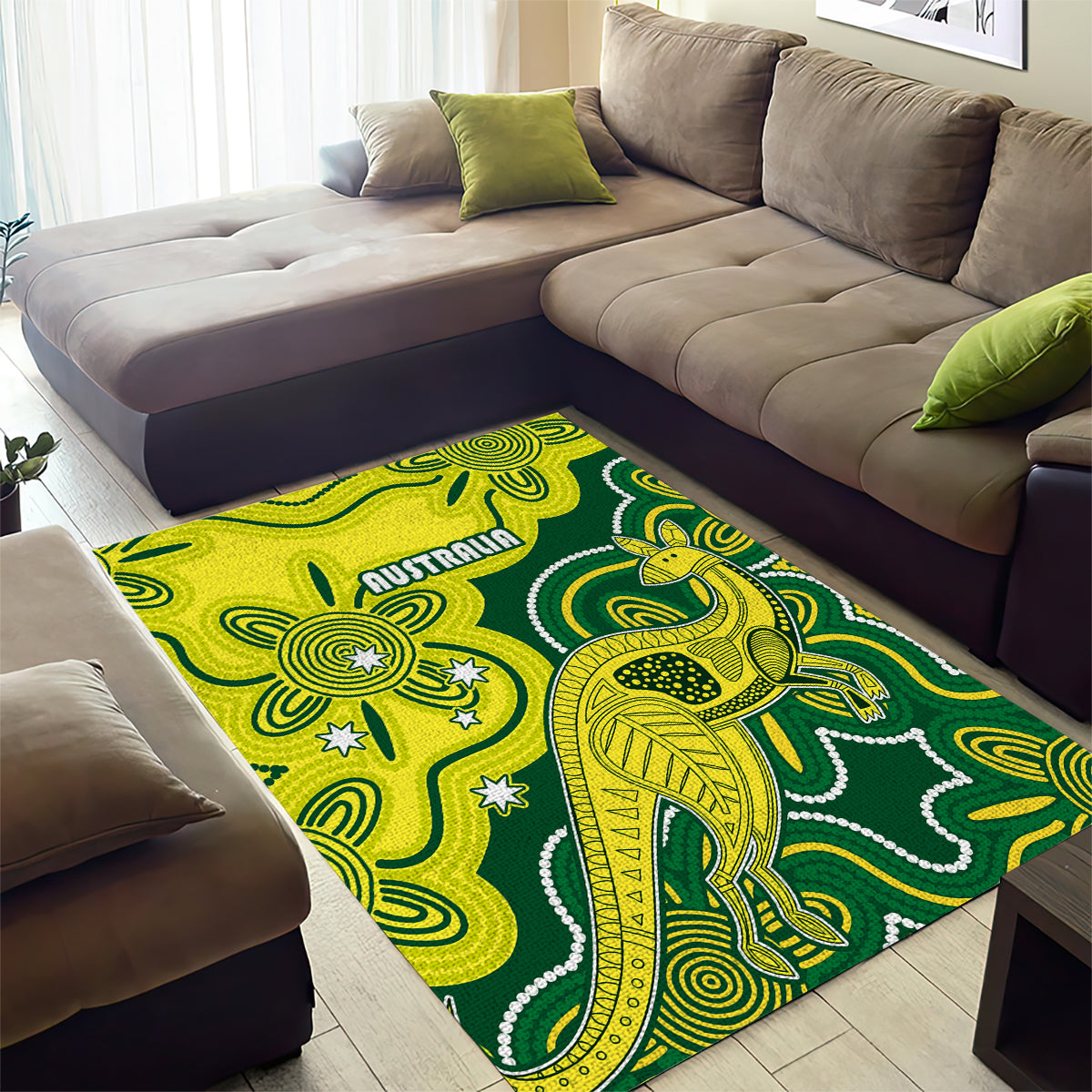 australia-cricket-area-rug-go-aussie-world-cup-2023-aboriginal-style-unique