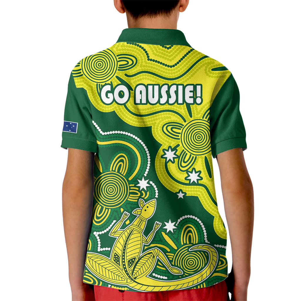 australia-cricket-kid-polo-shirt-go-aussie-world-cup-2023-aboriginal-style-unique