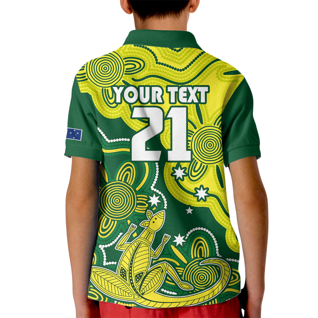 custom-australia-cricket-kid-polo-shirt-go-aussie-world-cup-2023-aboriginal-style-unique