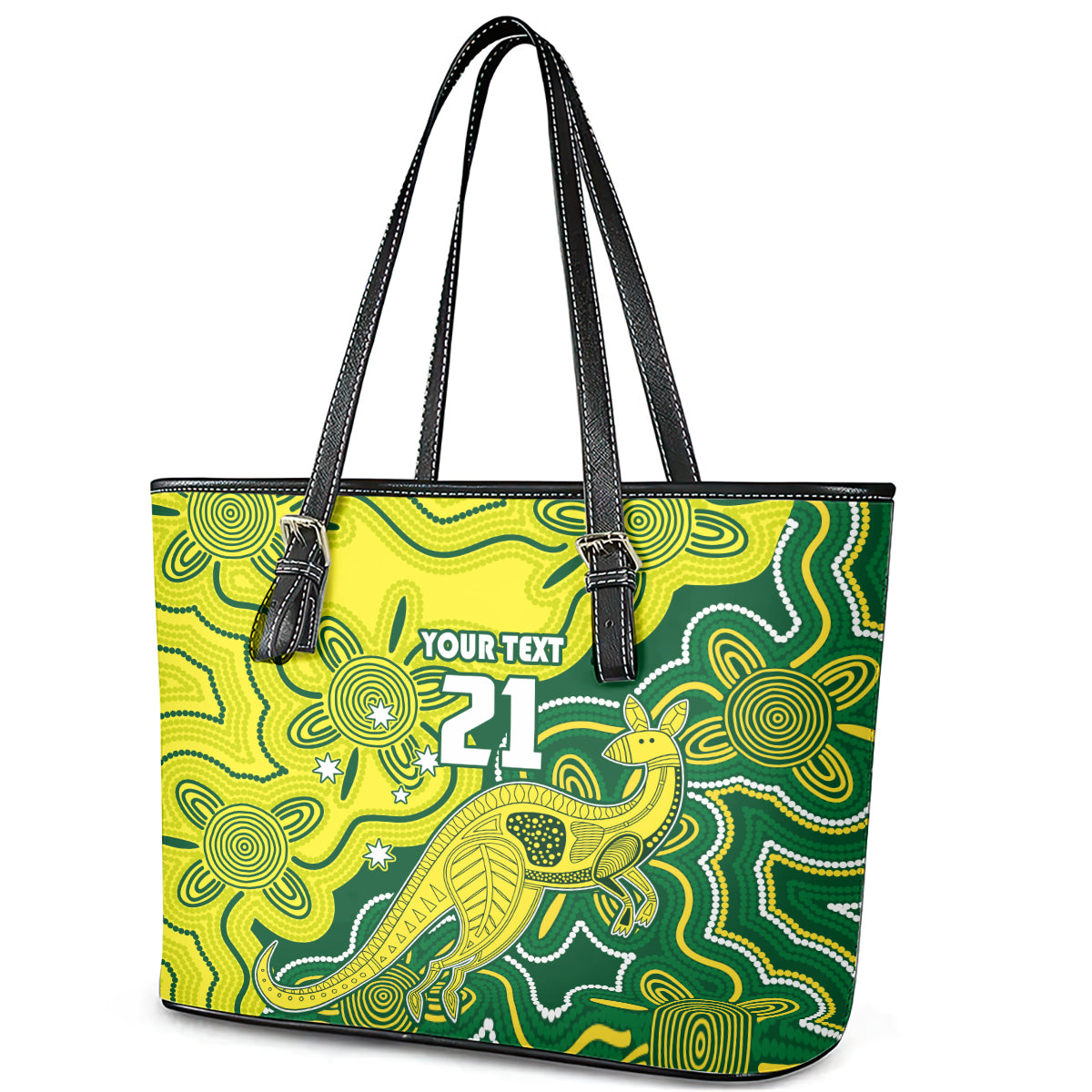 custom-australia-cricket-leather-tote-bag-go-aussie-world-cup-2023-aboriginal-style-unique