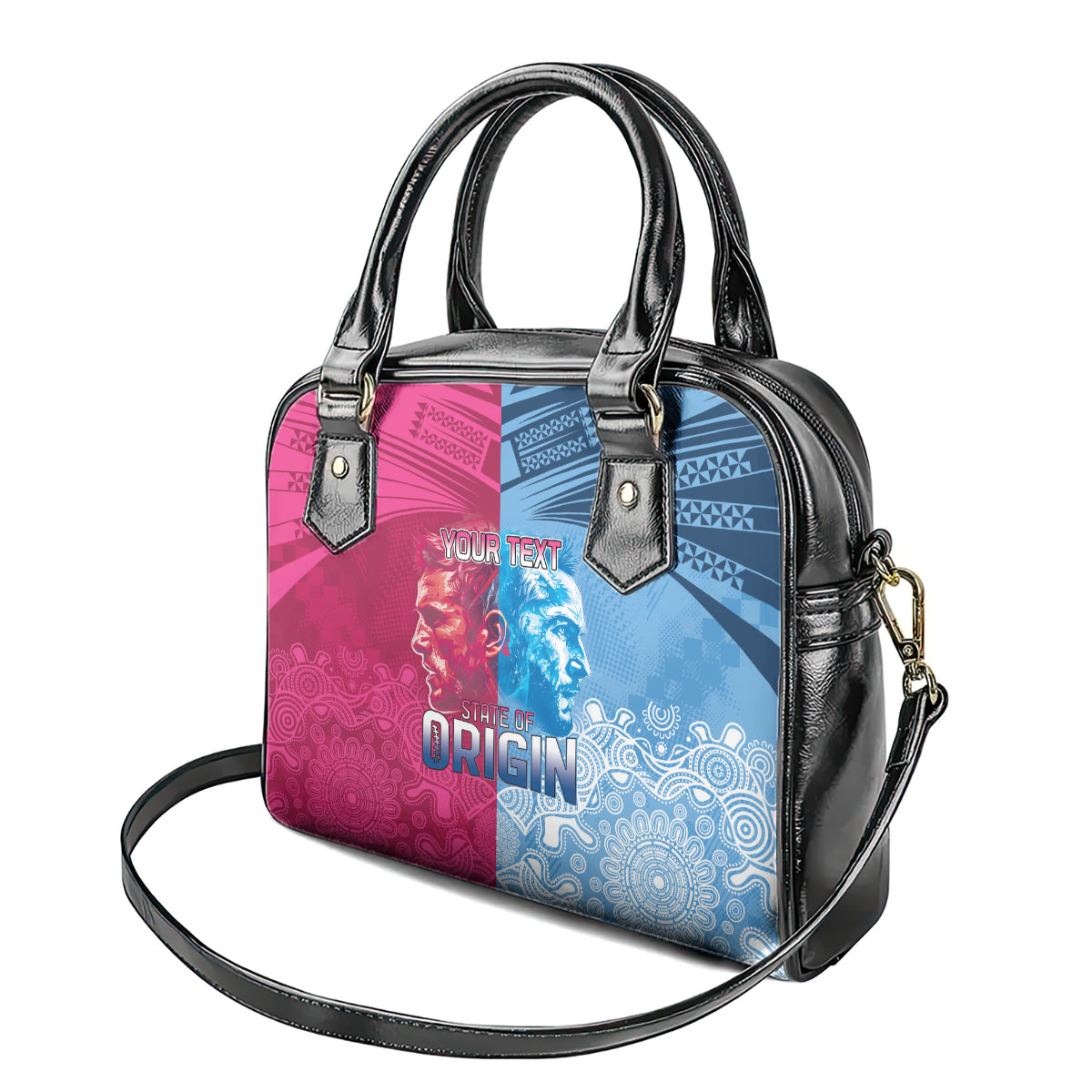 Custom New South Wales and Queensland Shoulder Handbag Rugby Mascot With Sporty Style