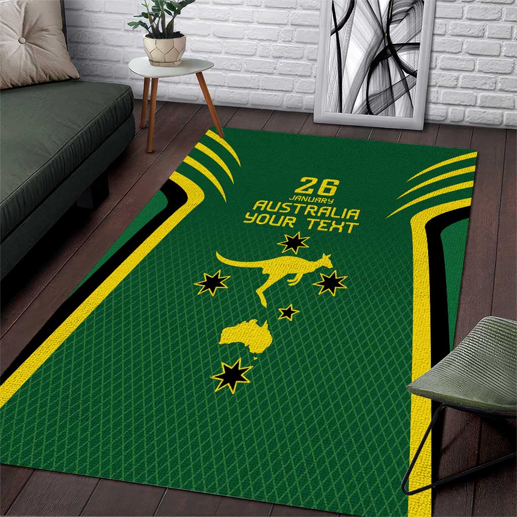 Australia Day 26 January Personalised Area Rug With National Color