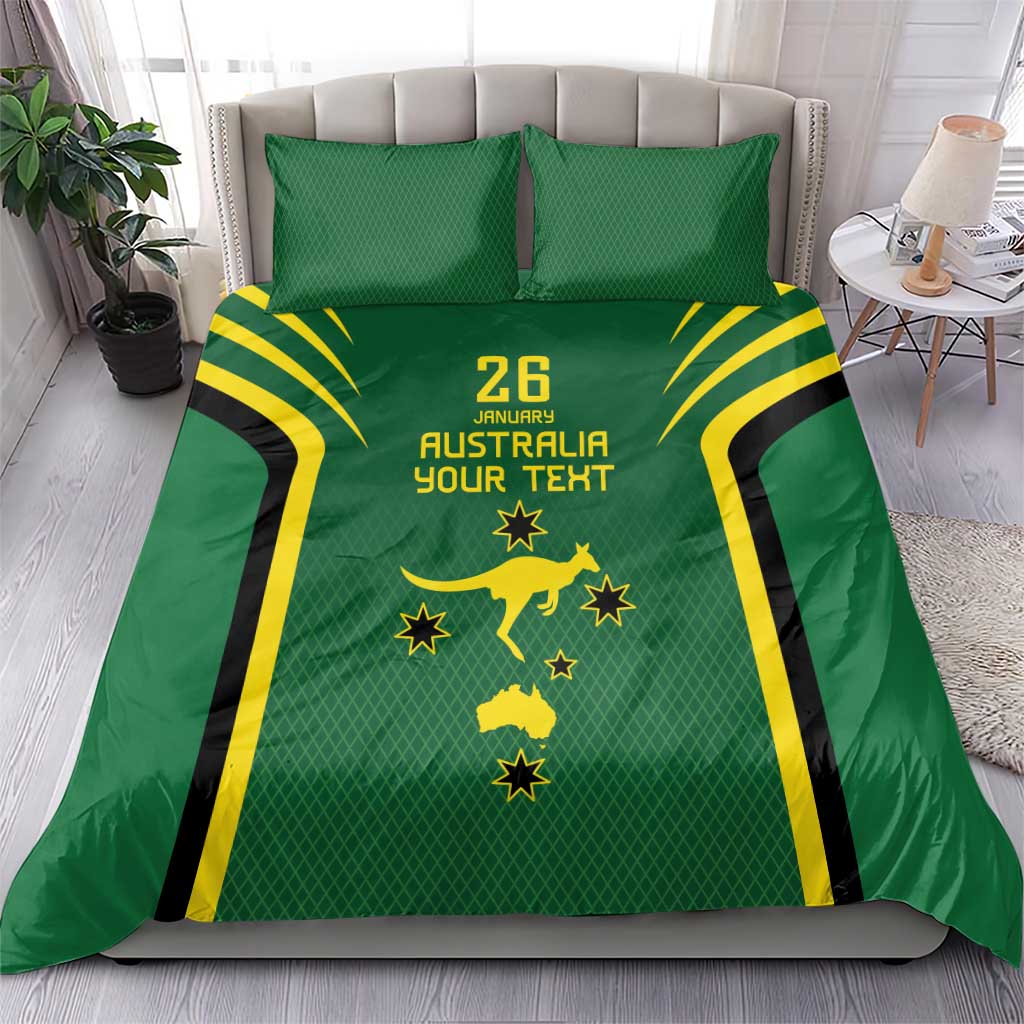 Australia Day 26 January Personalised Bedding Set With National Color