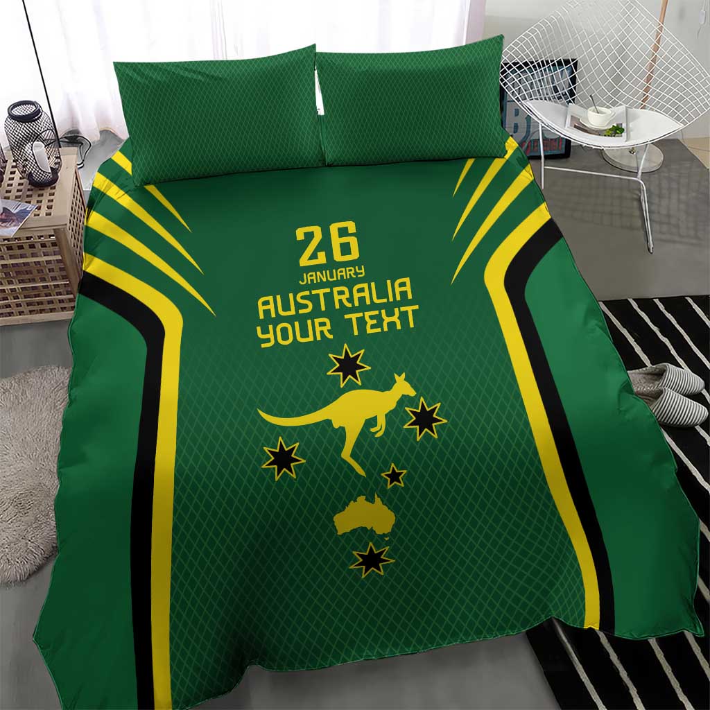 Australia Day 26 January Personalised Bedding Set With National Color