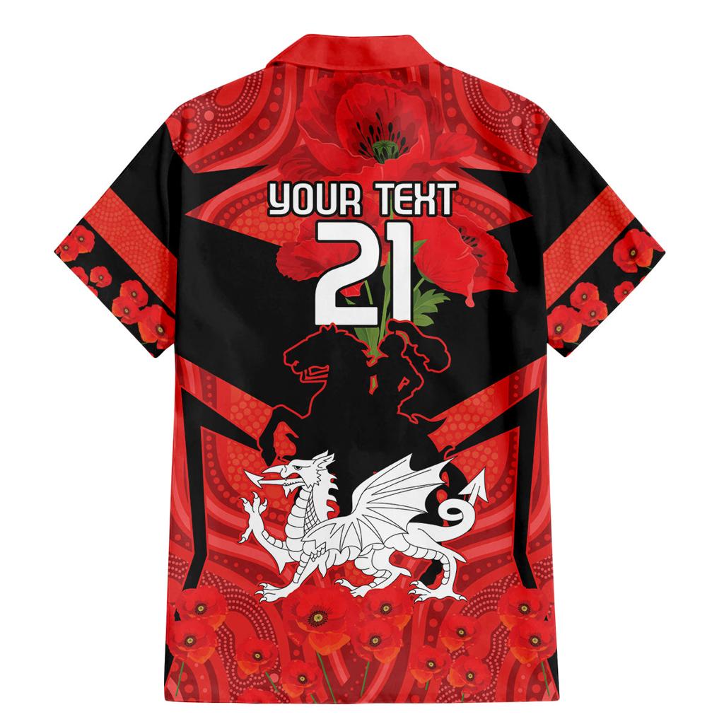 Custom Dragons Rugby ANZAC Family Matching Mermaid Dress and Hawaiian Shirt Gallipoli Soldier With Aboriginal Art