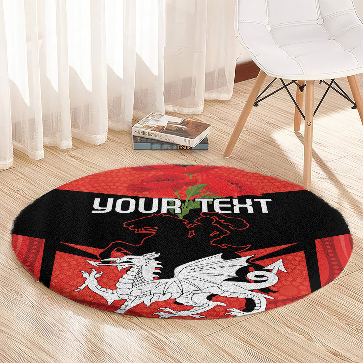 Custom Dragons Rugby ANZAC Round Carpet Gallipoli Soldier With Aboriginal Art