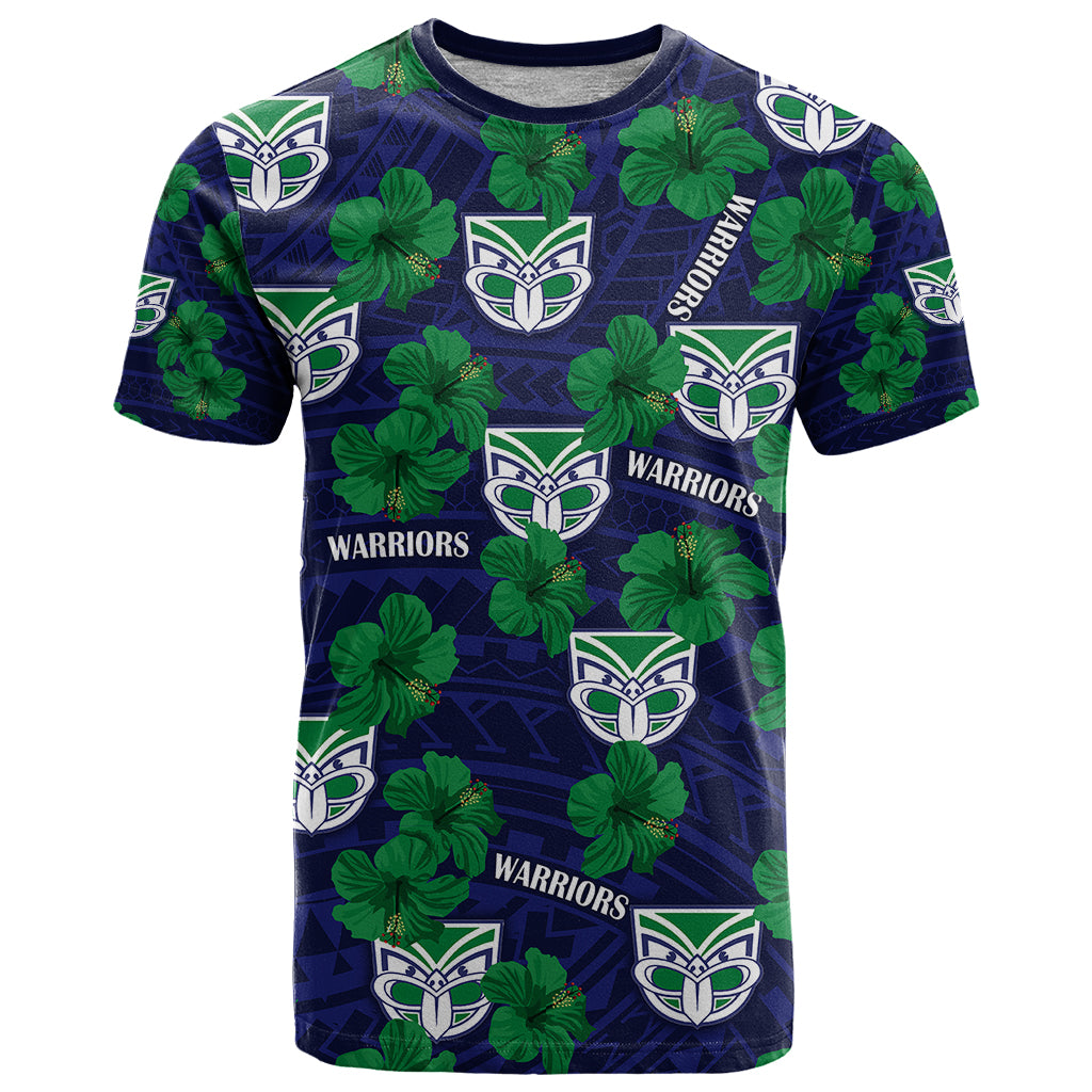 custom-text-and-number-new-zealand-warriors-rugby-t-shirt-polynesian-style-with-hibiscus