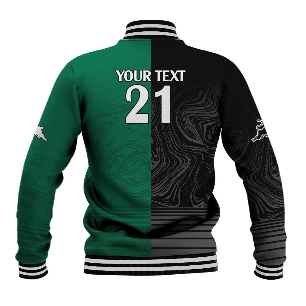 Custom Rabbitohs-Panthers Baseball Jacket NRL Tribal Half Style