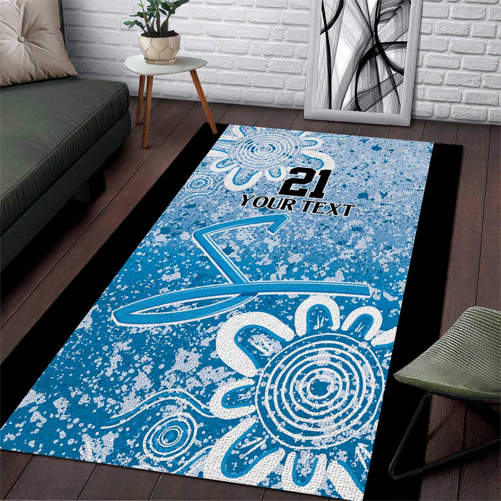 Adelaide Strikers Custom Area Rug Minimalism Aboriginal