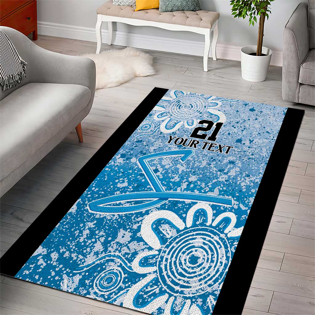 Adelaide Strikers Custom Area Rug Minimalism Aboriginal