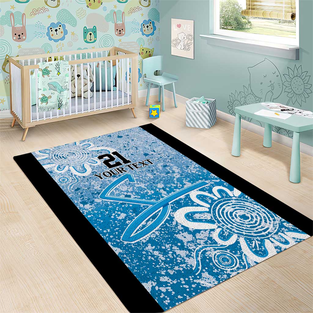 Adelaide Strikers Custom Area Rug Minimalism Aboriginal