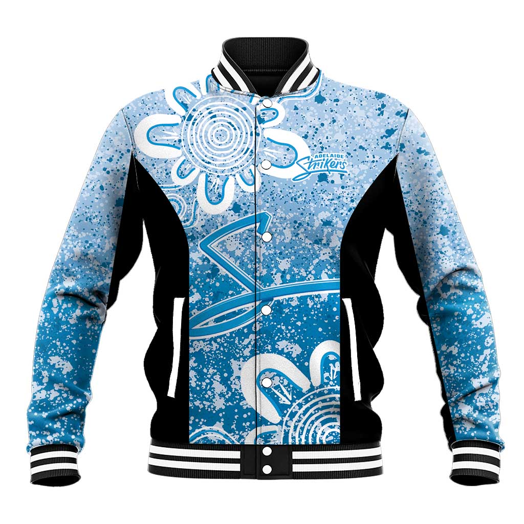 Adelaide Strikers Custom Baseball Jacket Minimalism Aboriginal