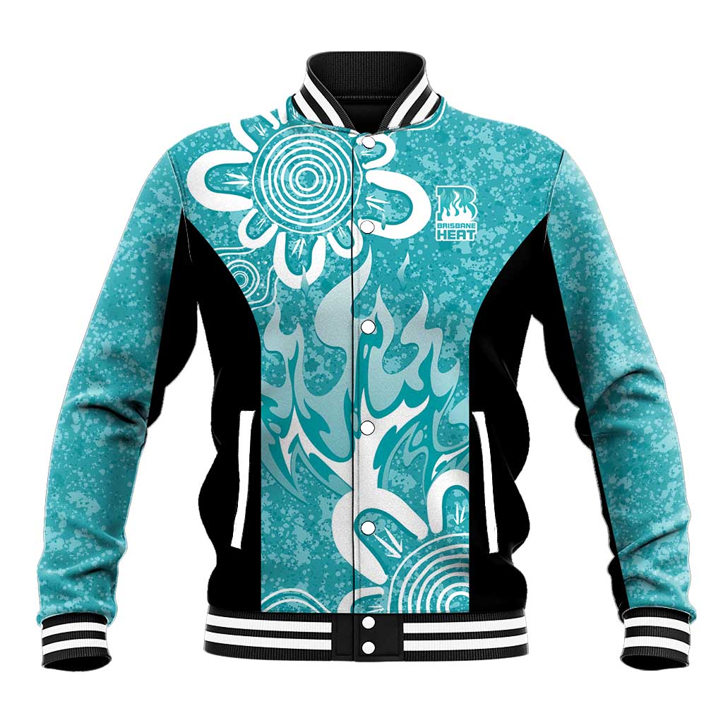 Brisbane Heat Custom Baseball Jacket Minimalism Aboriginal