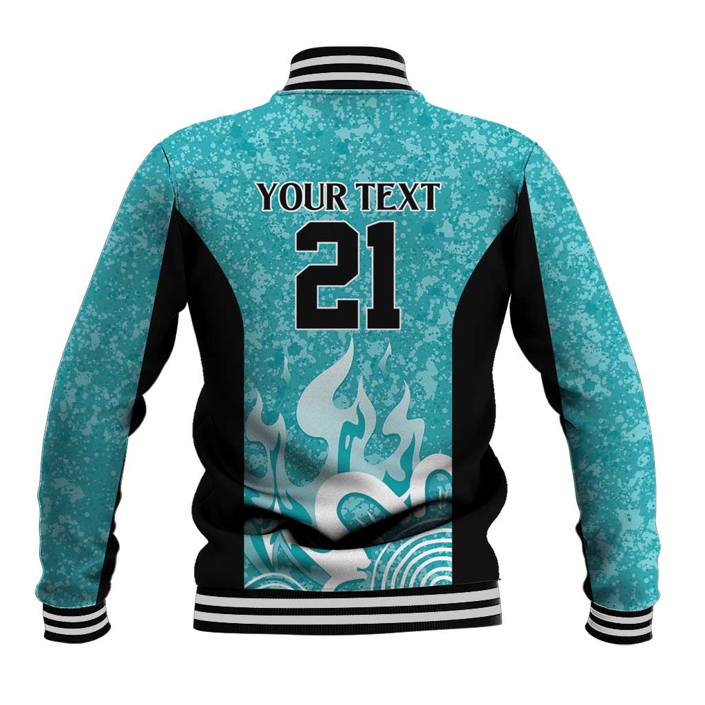 Brisbane Heat Custom Baseball Jacket Minimalism Aboriginal