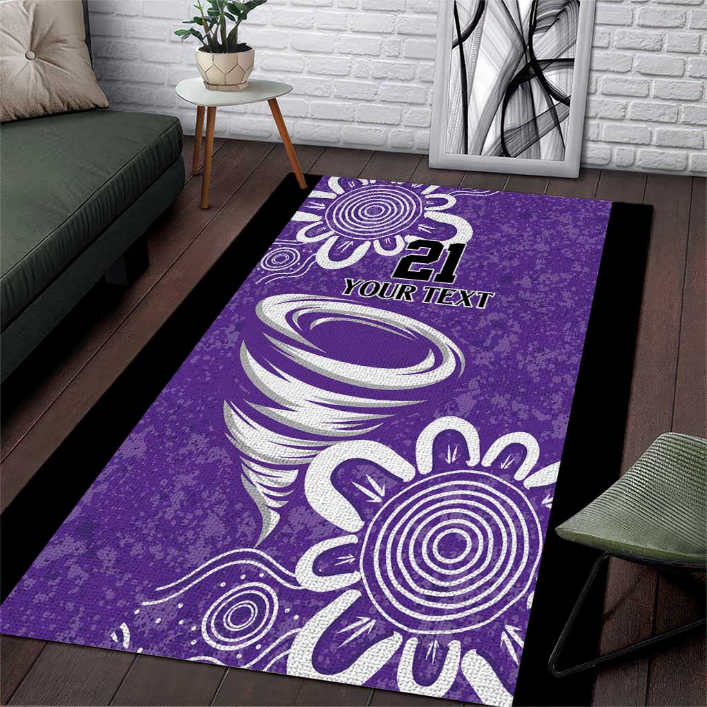 Hobart Hurricanes Custom Area Rug Minimalism Aboriginal