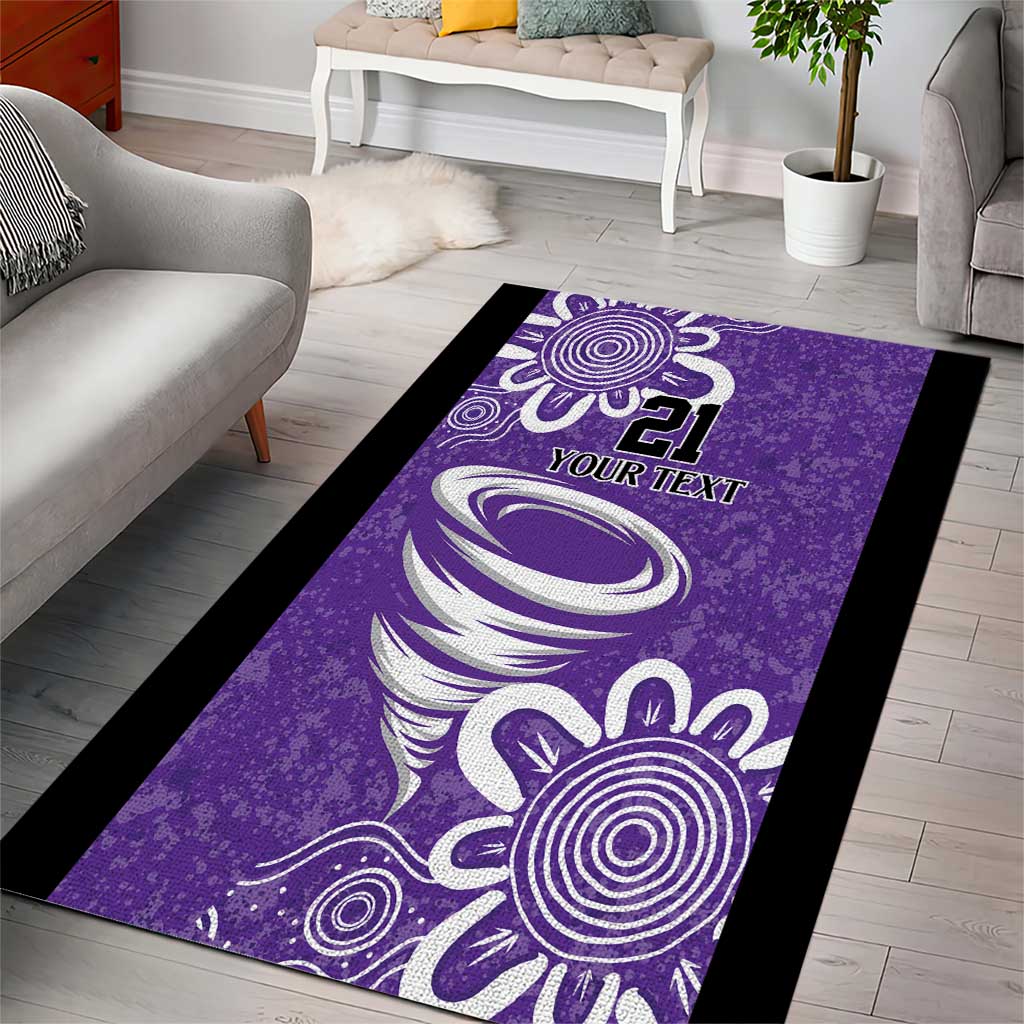 Hobart Hurricanes Custom Area Rug Minimalism Aboriginal