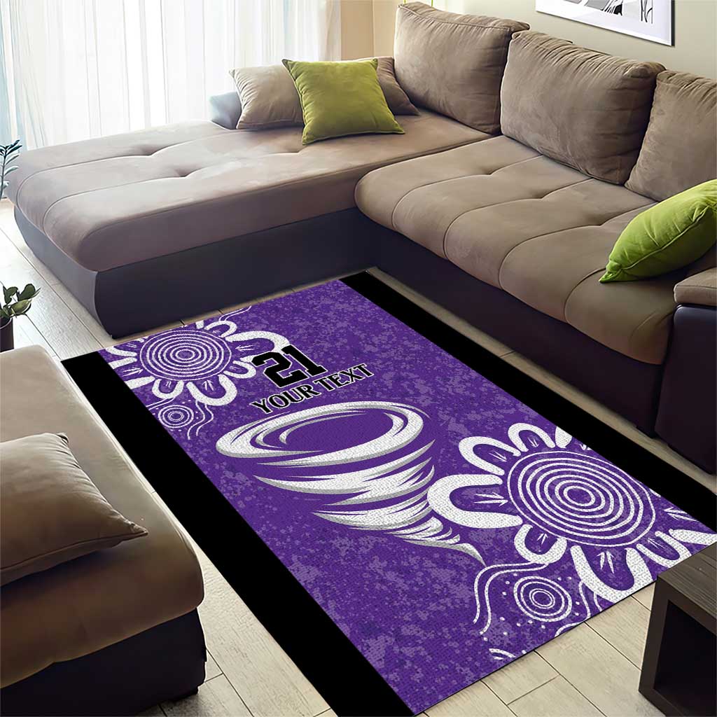 Hobart Hurricanes Custom Area Rug Minimalism Aboriginal