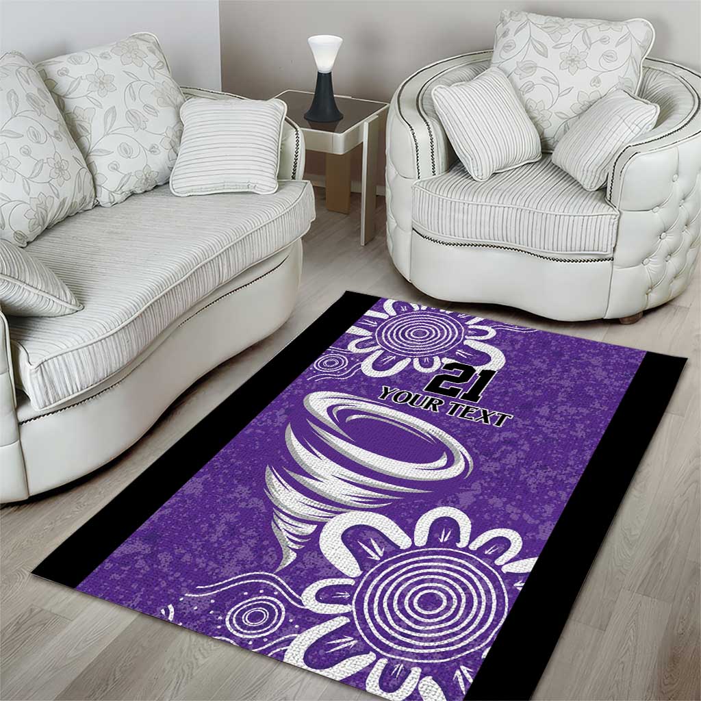 Hobart Hurricanes Custom Area Rug Minimalism Aboriginal