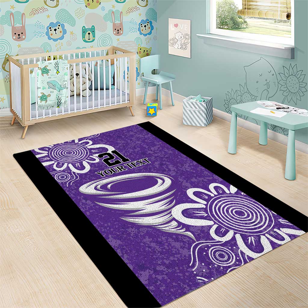 Hobart Hurricanes Custom Area Rug Minimalism Aboriginal