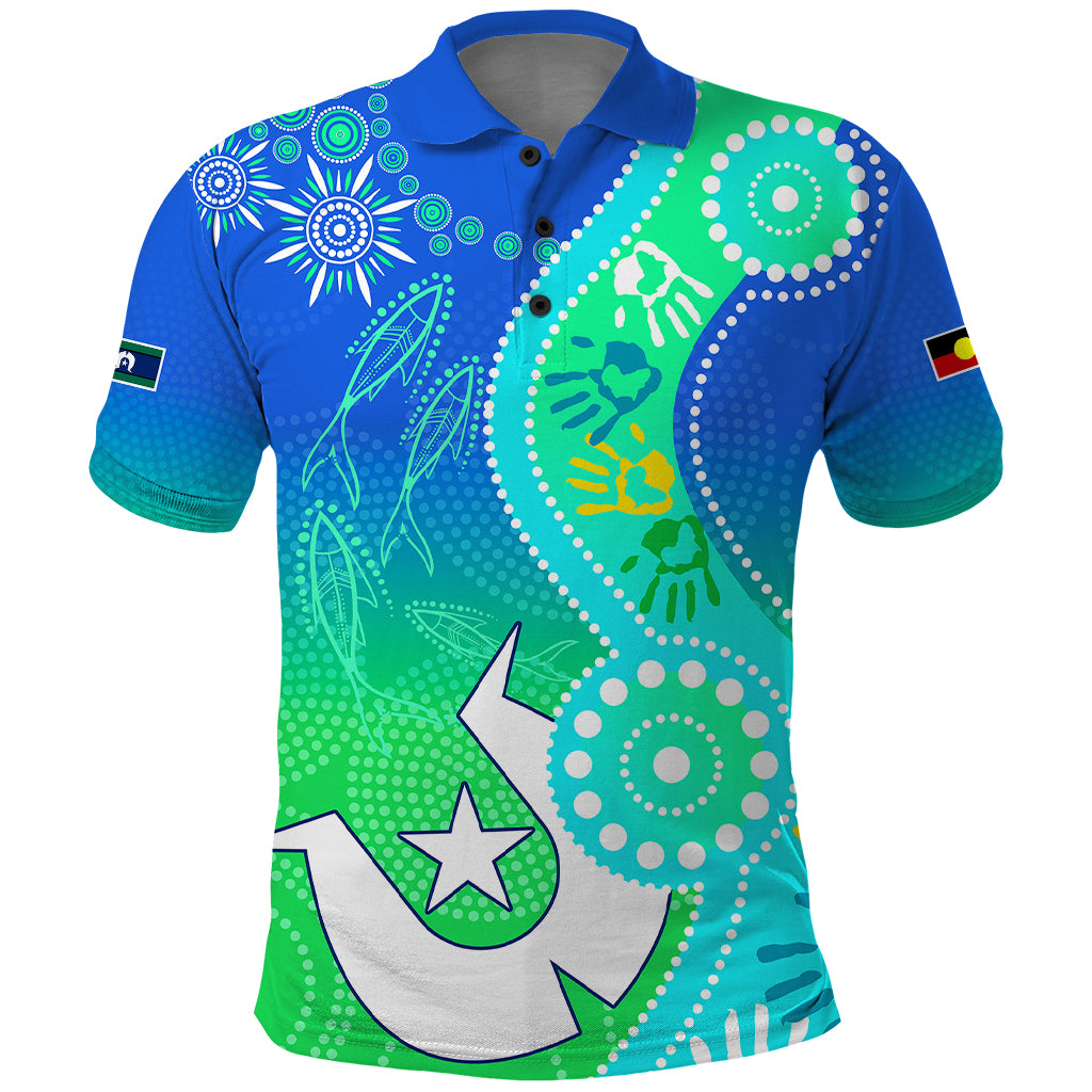 personalised-australia-naidoc-polo-shirt-aboriginal-tribal-art-stylization