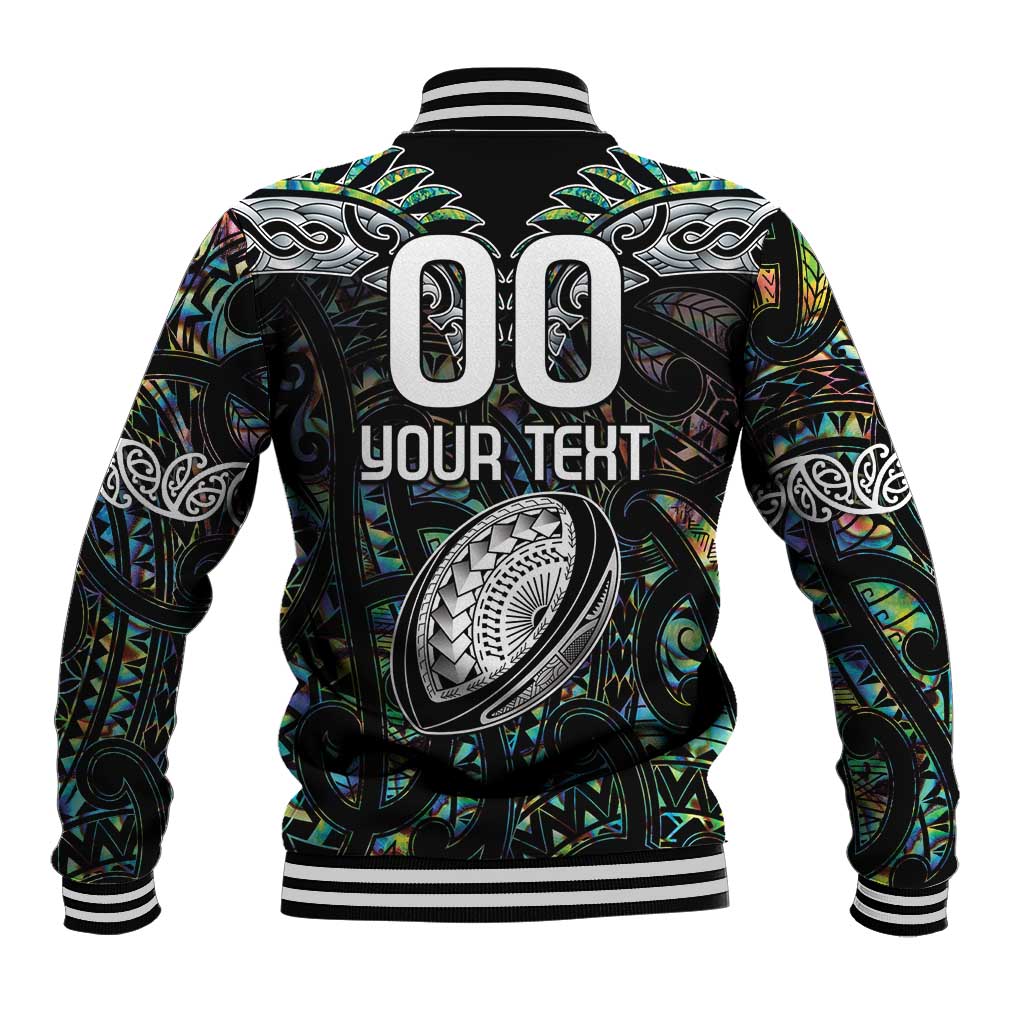 Custom New Zealand Baseball Jacket Maori Rugby Tattoo Papua Shell