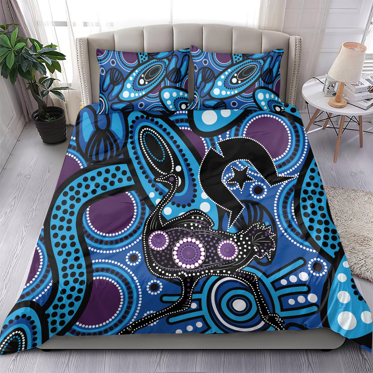 Emu NAIDOC 2024 Bedding Set Aboriginal Art Style