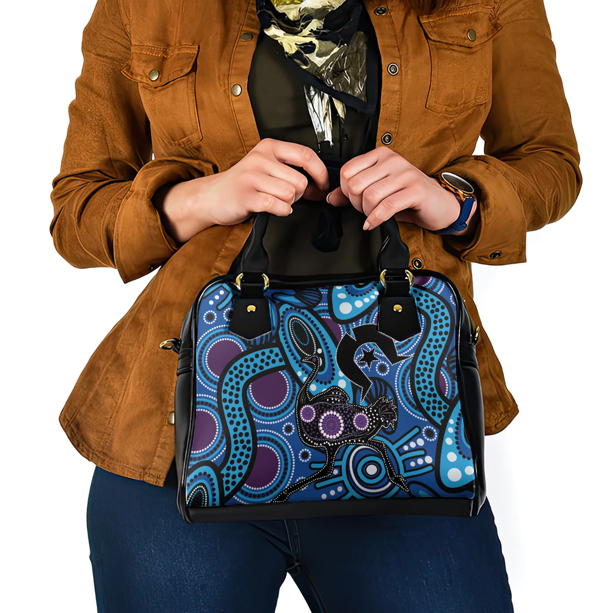 Emu NAIDOC 2024 Shoulder Handbag Aboriginal Art Style