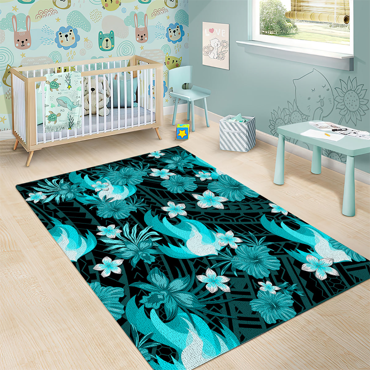 australian-heat-cricket-area-rug-baeuty-pacific-hibiscus-and-polynesian-pattern