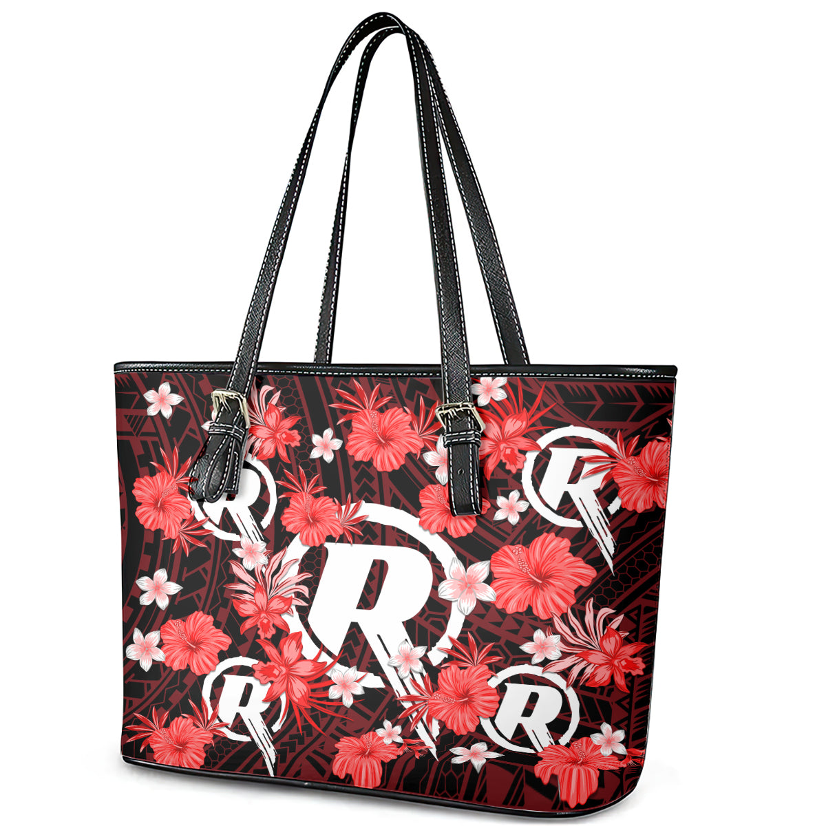 australian-renegades-cricket-leather-tote-bag-baeuty-pacific-hibiscus-and-polynesian-pattern