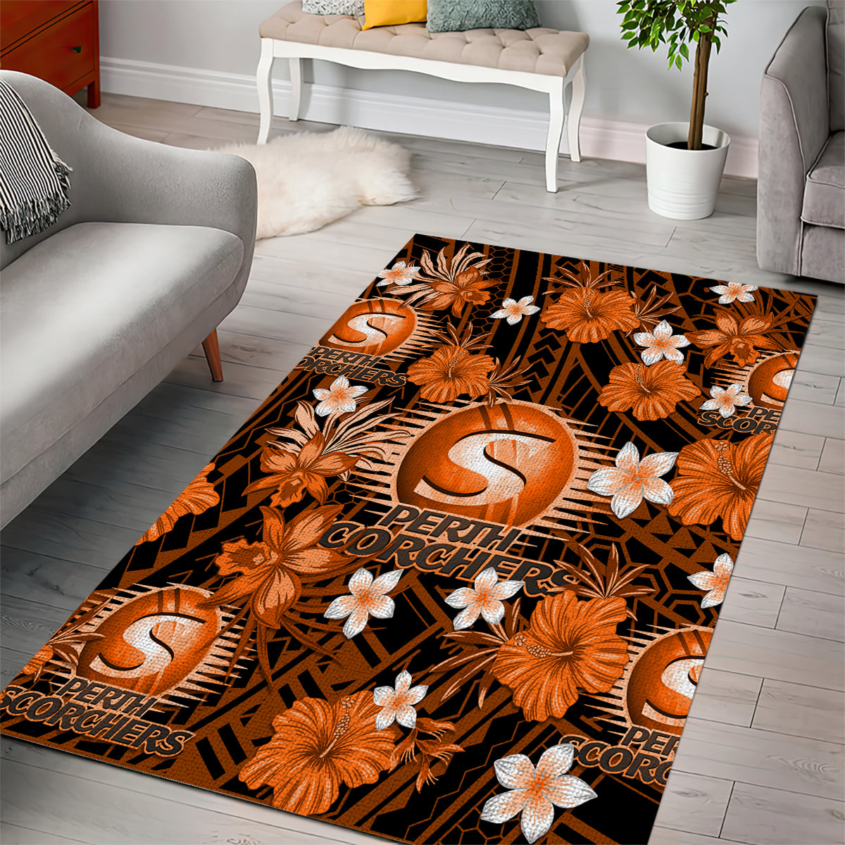 australian-scorchers-cricket-area-rug-baeuty-pacific-hibiscus-and-polynesian-pattern