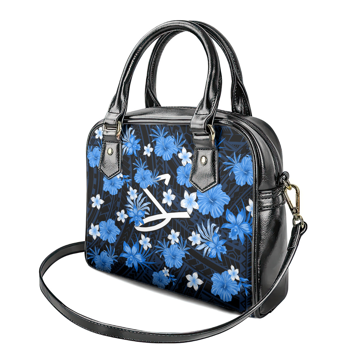 australian-strikers-cricket-shoulder-handbag-baeuty-pacific-hibiscus-and-polynesian-pattern