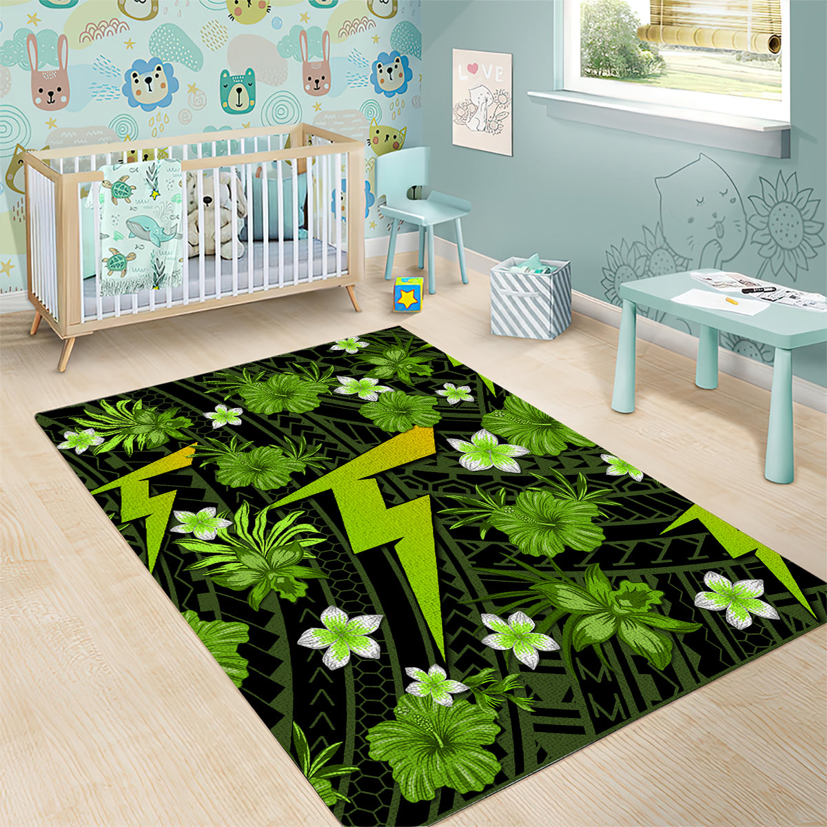 australian-thunder-cricket-area-rug-baeuty-pacific-hibiscus-and-polynesian-pattern