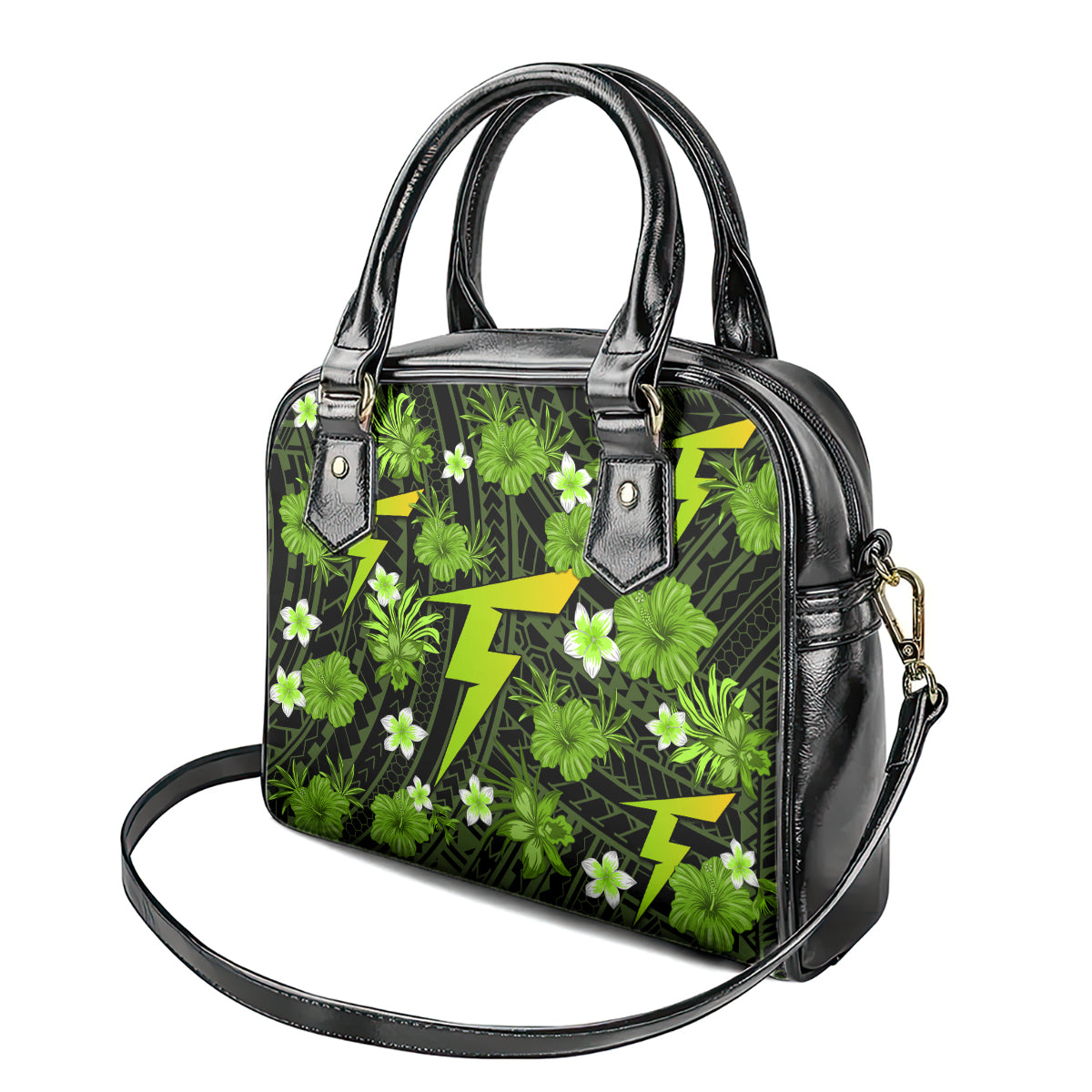 australian-thunder-cricket-shoulder-handbag-baeuty-pacific-hibiscus-and-polynesian-pattern