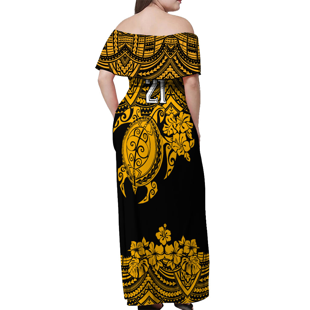 custom-australia-matildas-off-shoulder-maxi-dress-hibiscus-and-turtle-with-polynesian-pattern