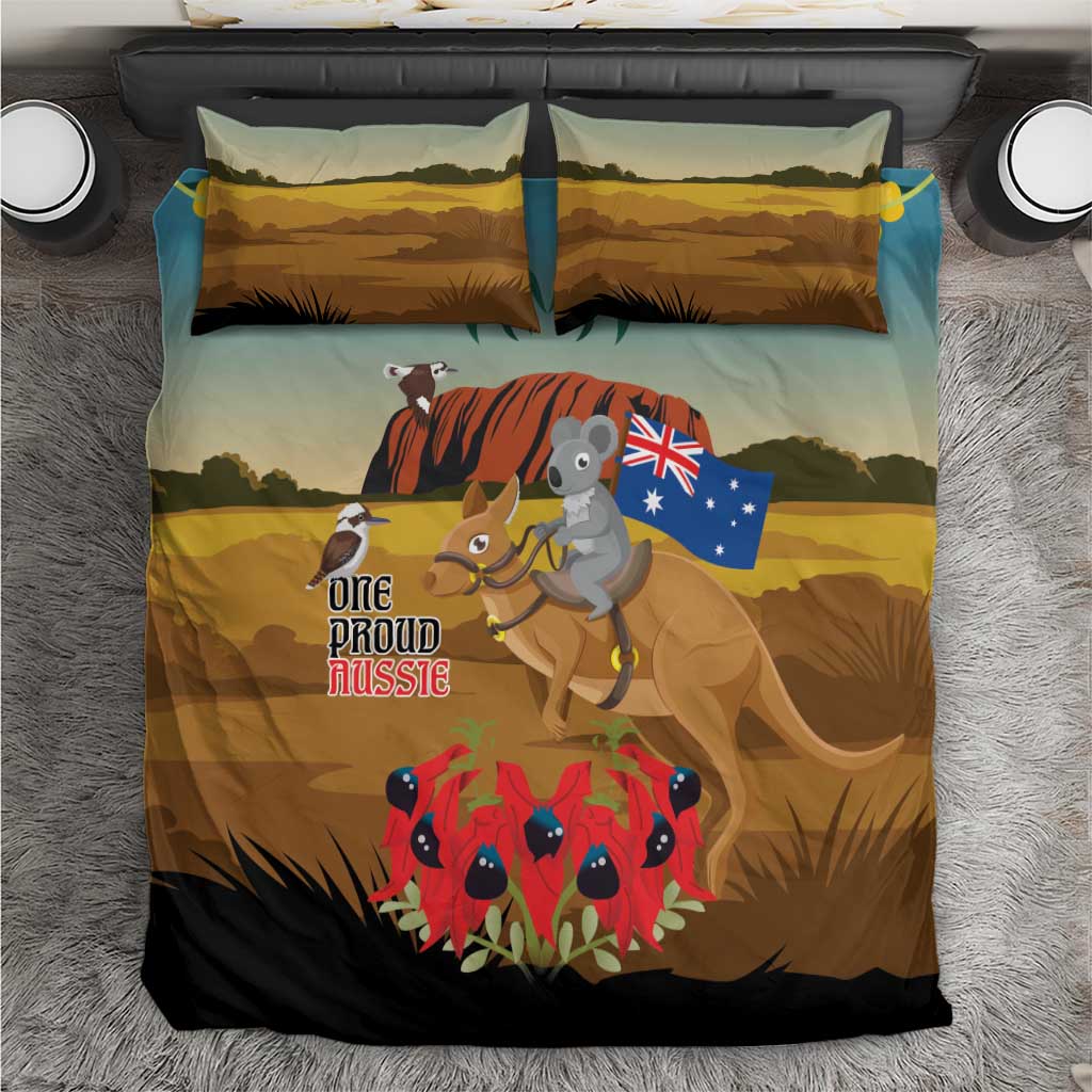 26 January One Proud Aussie Bedding Set Kangaroo and Koala Happy Australia Day