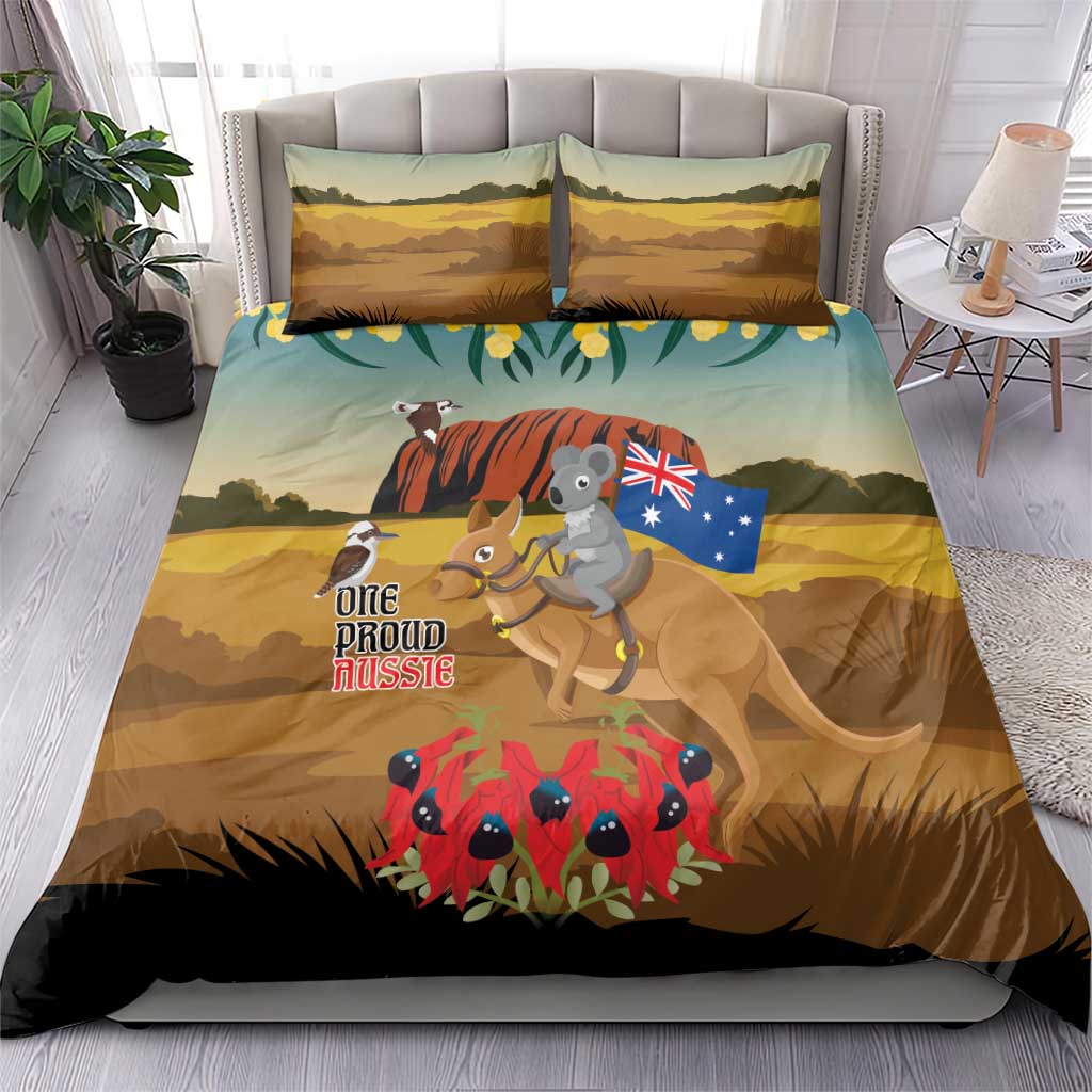 26 January One Proud Aussie Bedding Set Kangaroo and Koala Happy Australia Day