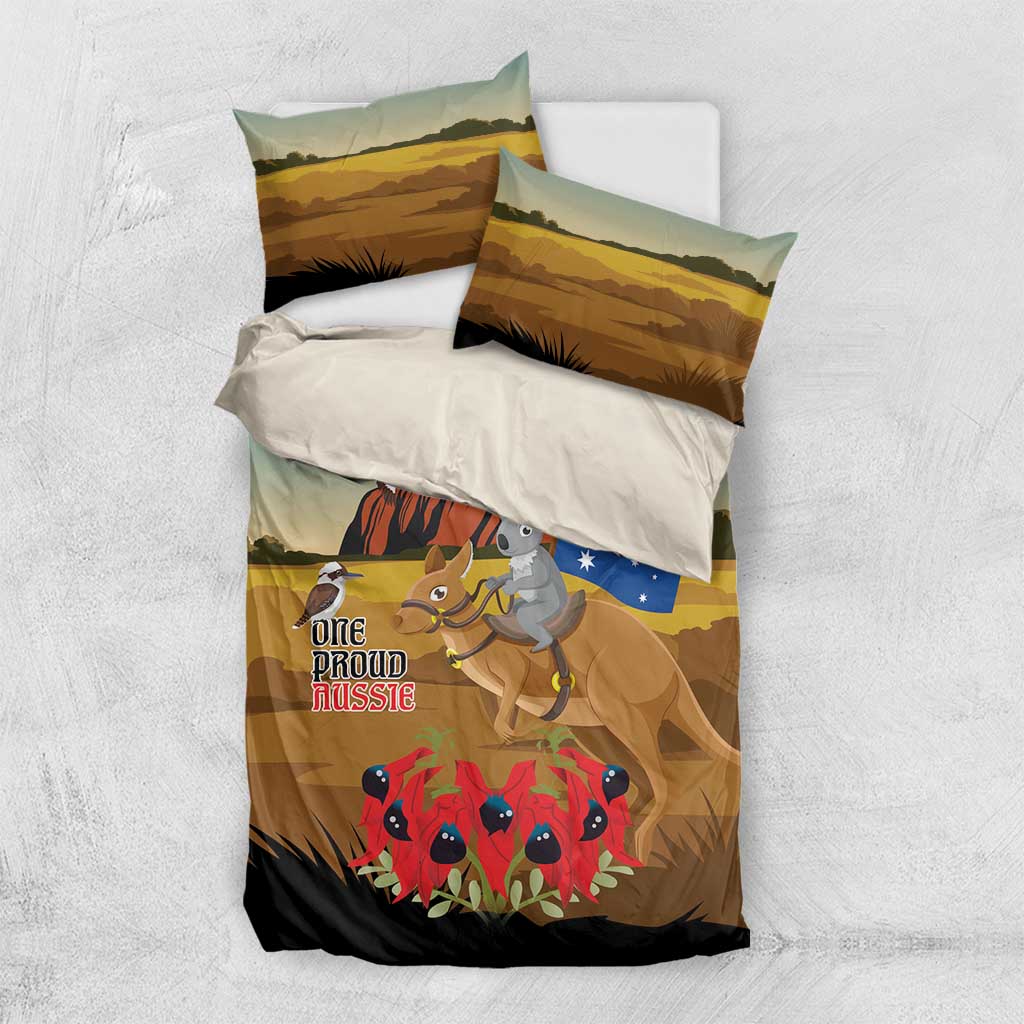 26 January One Proud Aussie Bedding Set Kangaroo and Koala Happy Australia Day