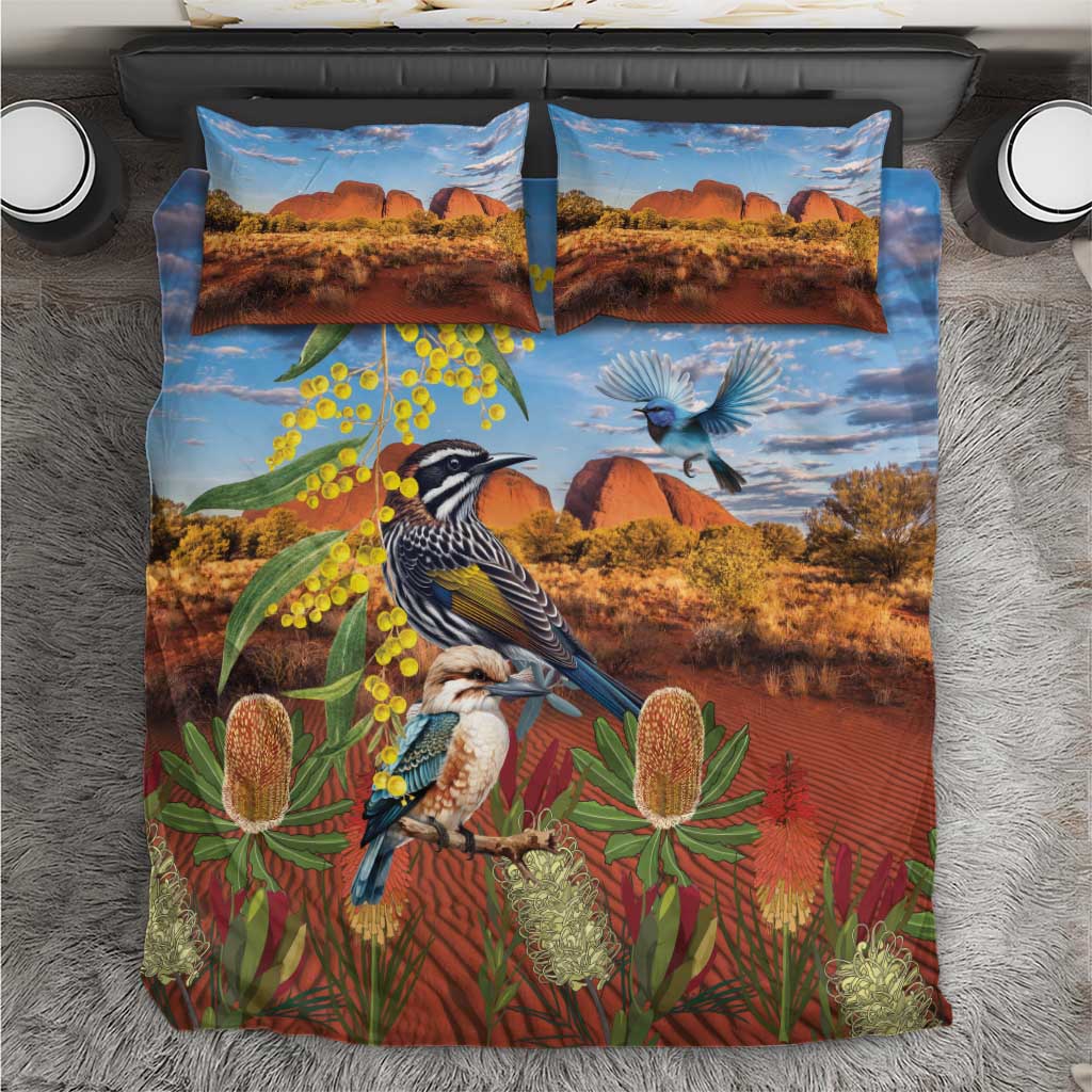 Australia Native Bird Uluru Ayers Rock Bedding Set