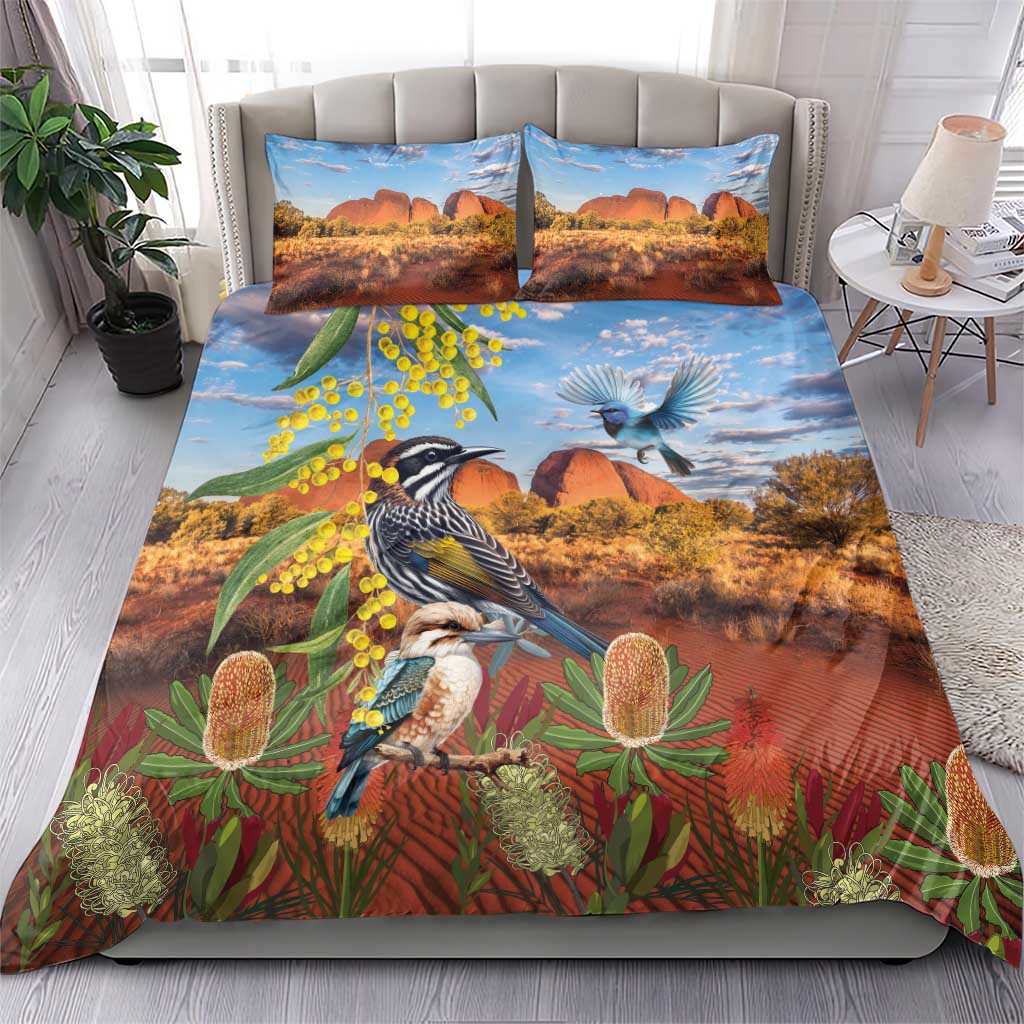 Australia Native Bird Uluru Ayers Rock Bedding Set