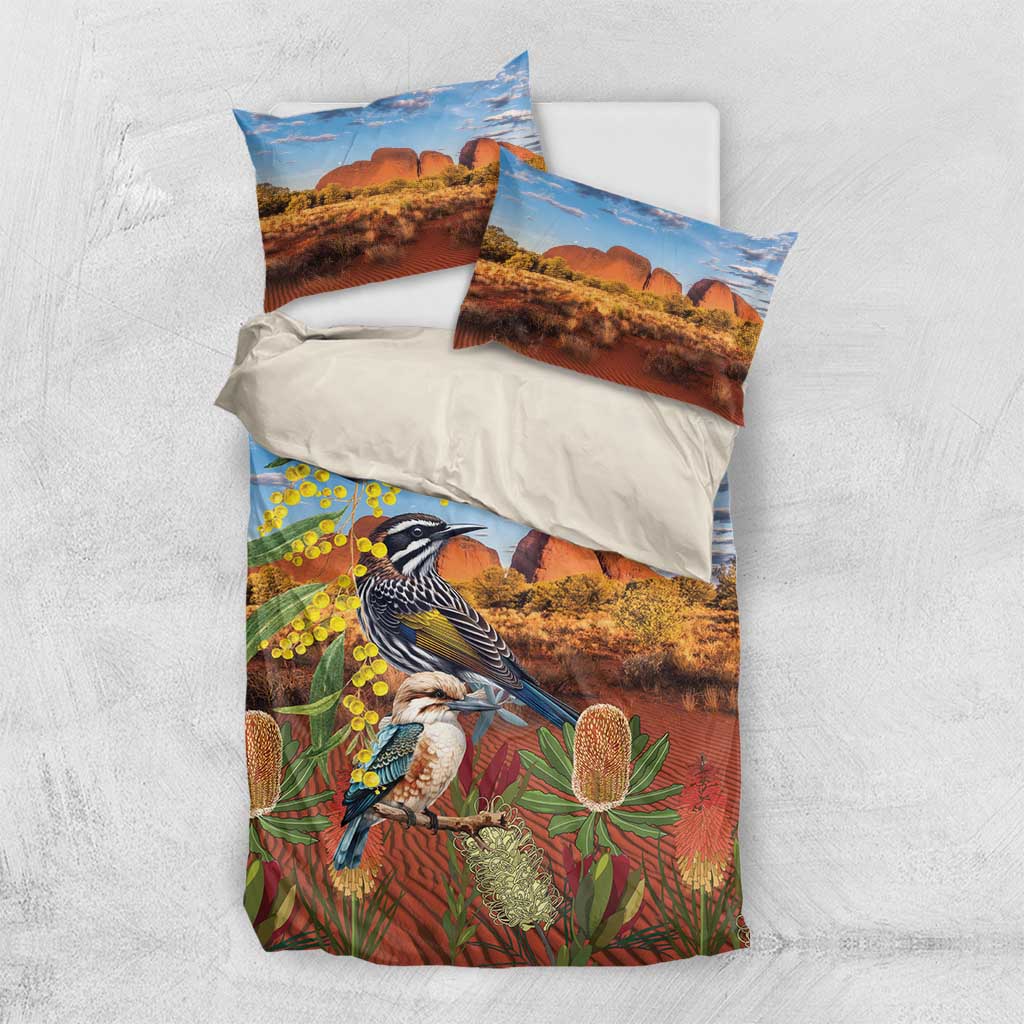 Australia Native Bird Uluru Ayers Rock Bedding Set