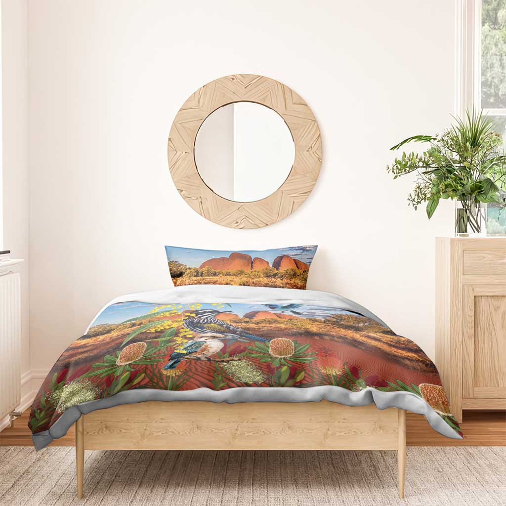 Australia Native Bird Uluru Ayers Rock Bedding Set