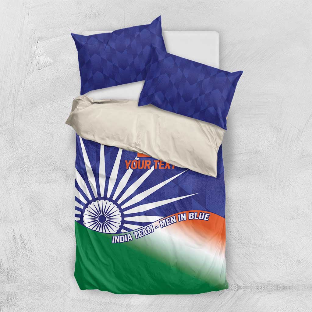 India Cricket Custom Bedding Set Ashoka Chakra with Flag Style