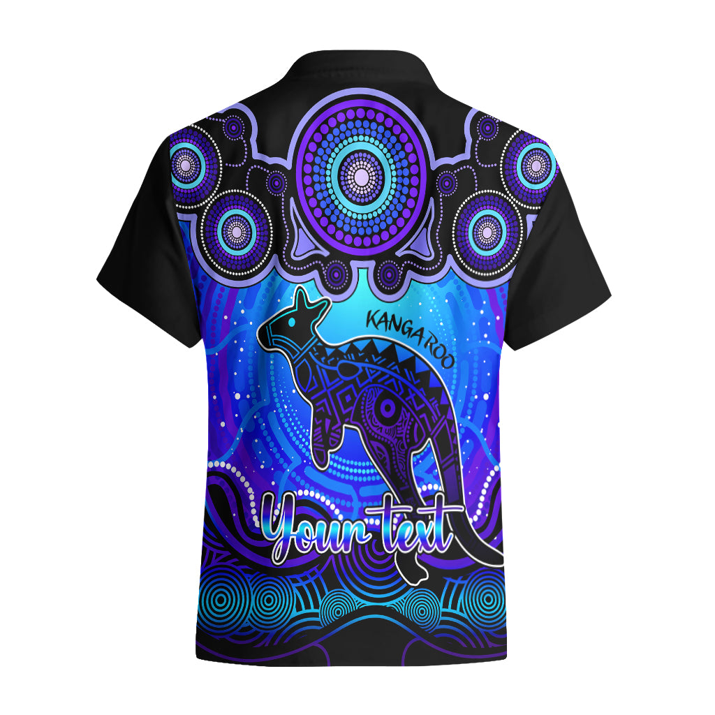 personalised-australia-aries-kangaroo-zodiac-hawaiian-shirt-auz-astrology-aboriginal-blue