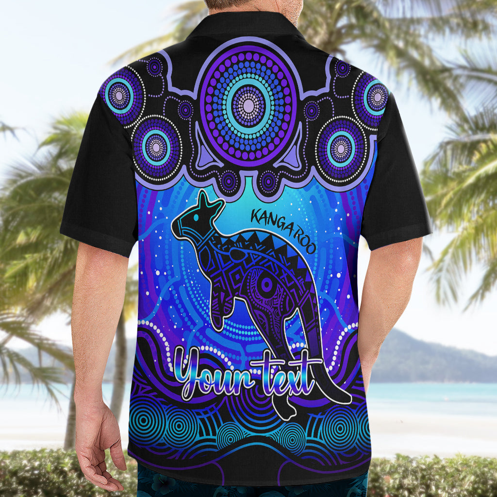 personalised-australia-aries-kangaroo-zodiac-hawaiian-shirt-auz-astrology-aboriginal-blue