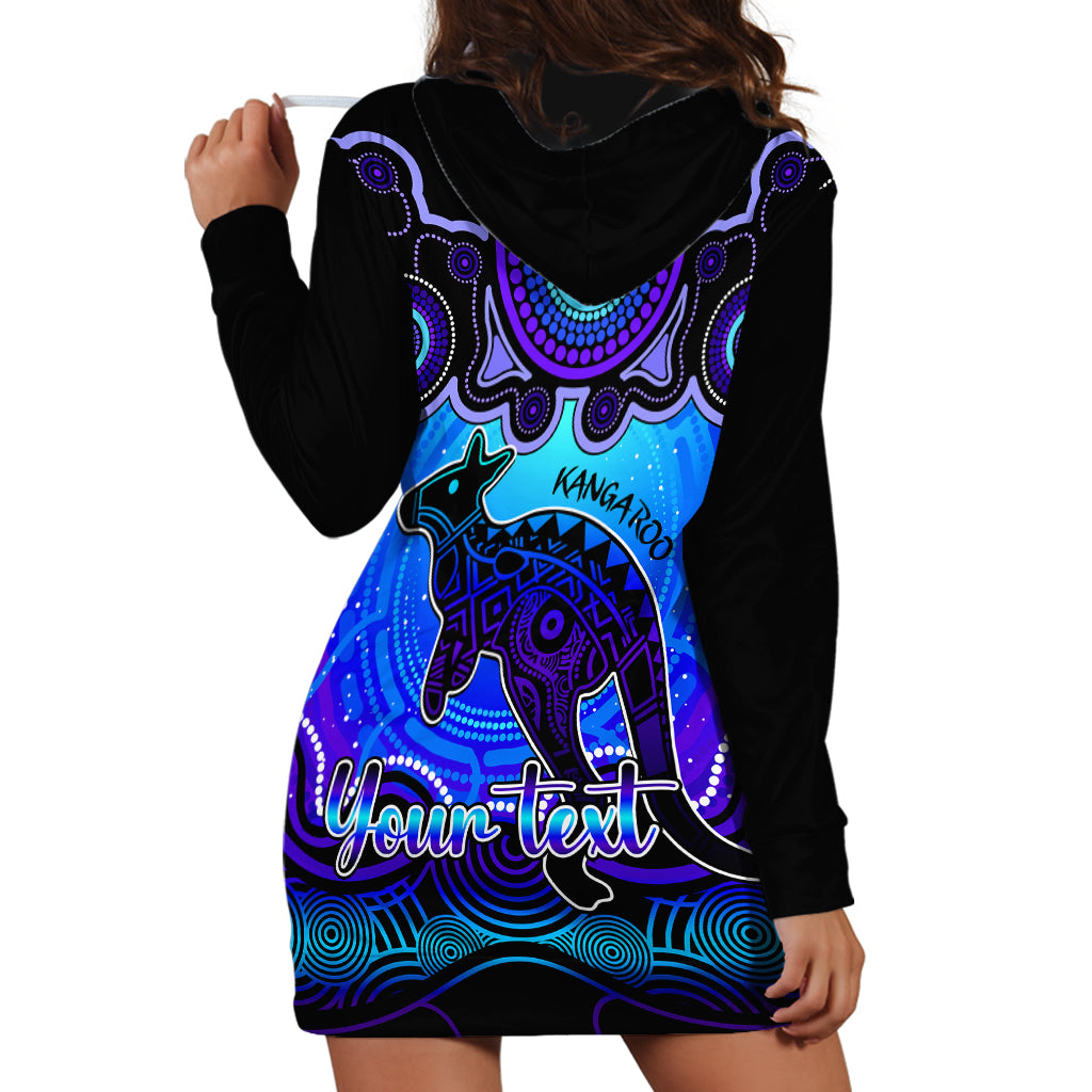 personalised-australia-aries-kangaroo-zodiac-hoodie-dress-auz-astrology-aboriginal-blue