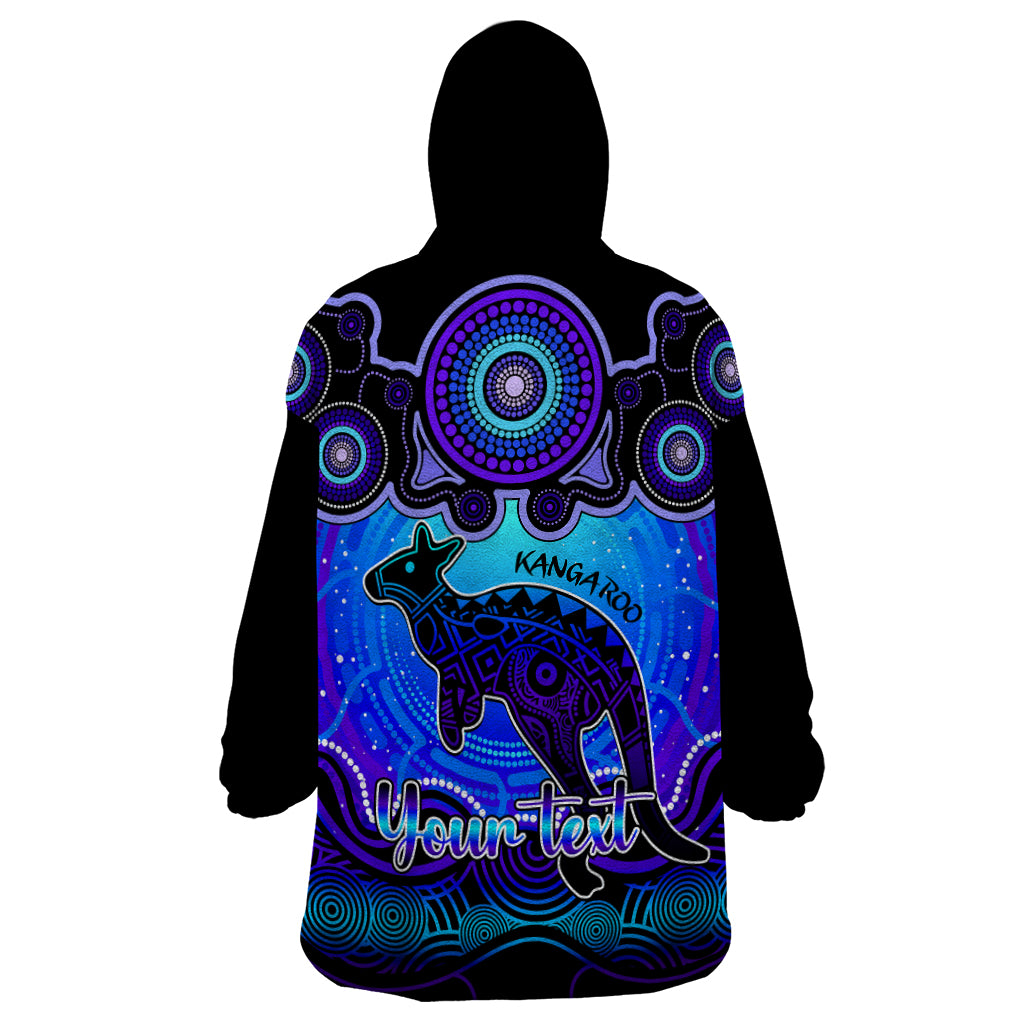 personalised-australia-aries-kangaroo-zodiac-wearable-blanket-hoodie-auz-astrology-aboriginal-blue