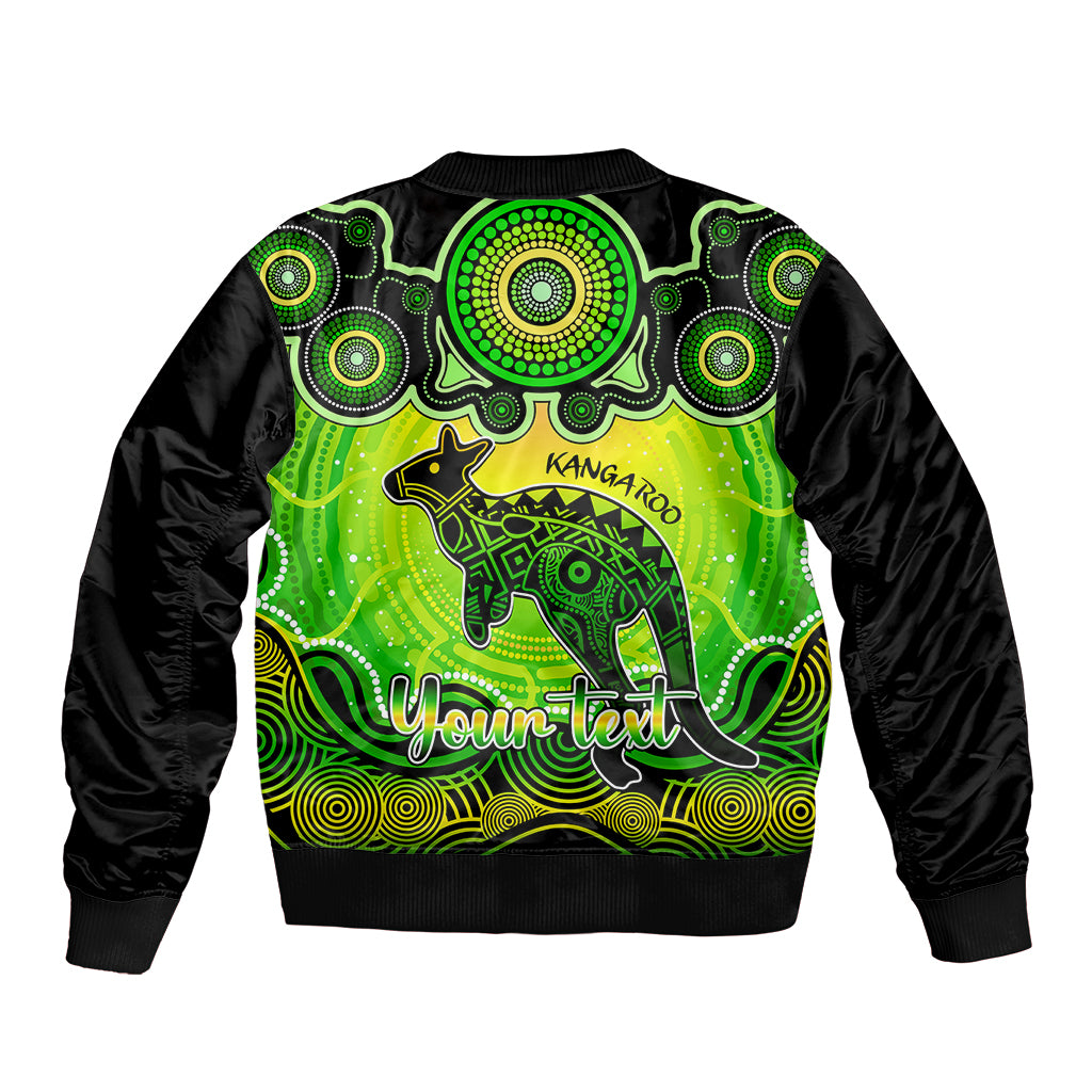 personalised-australia-aries-kangaroo-zodiac-bomber-jacket-auz-astrology-aboriginal-green